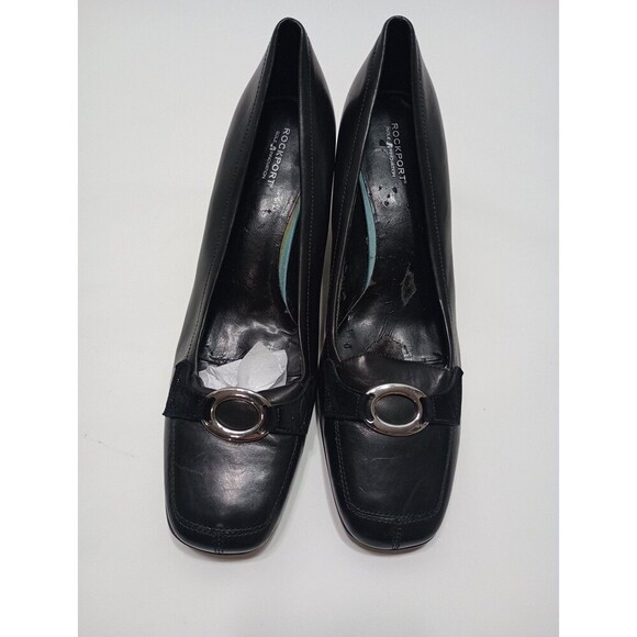 Rockport Sole Innovation Womens Black Block heels Size 11M - Picture 1 of 8